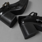 未使用 CELINE セリーヌ / 24AW "Lily" リリー チャンキーソール パンプス / パテントカーフスキン/ テス ベビーズ / シューズ / size 36 (23cm)  BLACK レディース