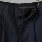 VALENTINO ヴァレンティノ / 20AW 美品 セットアップ シングルブレストジャケット テーラードジャケット 2タックテーラード スラックス パンツ / HV012E00-VT02501V / size 46 (NAVY) 352185-in-ue