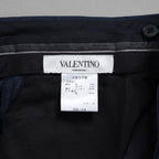 VALENTINO ヴァレンティノ / 20AW 美品 セットアップ シングルブレストジャケット テーラードジャケット 2タックテーラード スラックス パンツ / HV012E00-VT02501V / size 46 (NAVY) 352185-in-ue