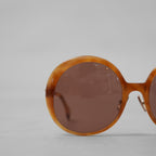 FENDI フェンディ / 21年 美品 Brown Round Sunglasses オーバーサイズラウンド サングラス アクセサリー / FF 0430S / BROWN レディース