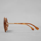 FENDI フェンディ / 21年 美品 Brown Round Sunglasses オーバーサイズラウンド サングラス アクセサリー / FF 0430S / BROWN レディース