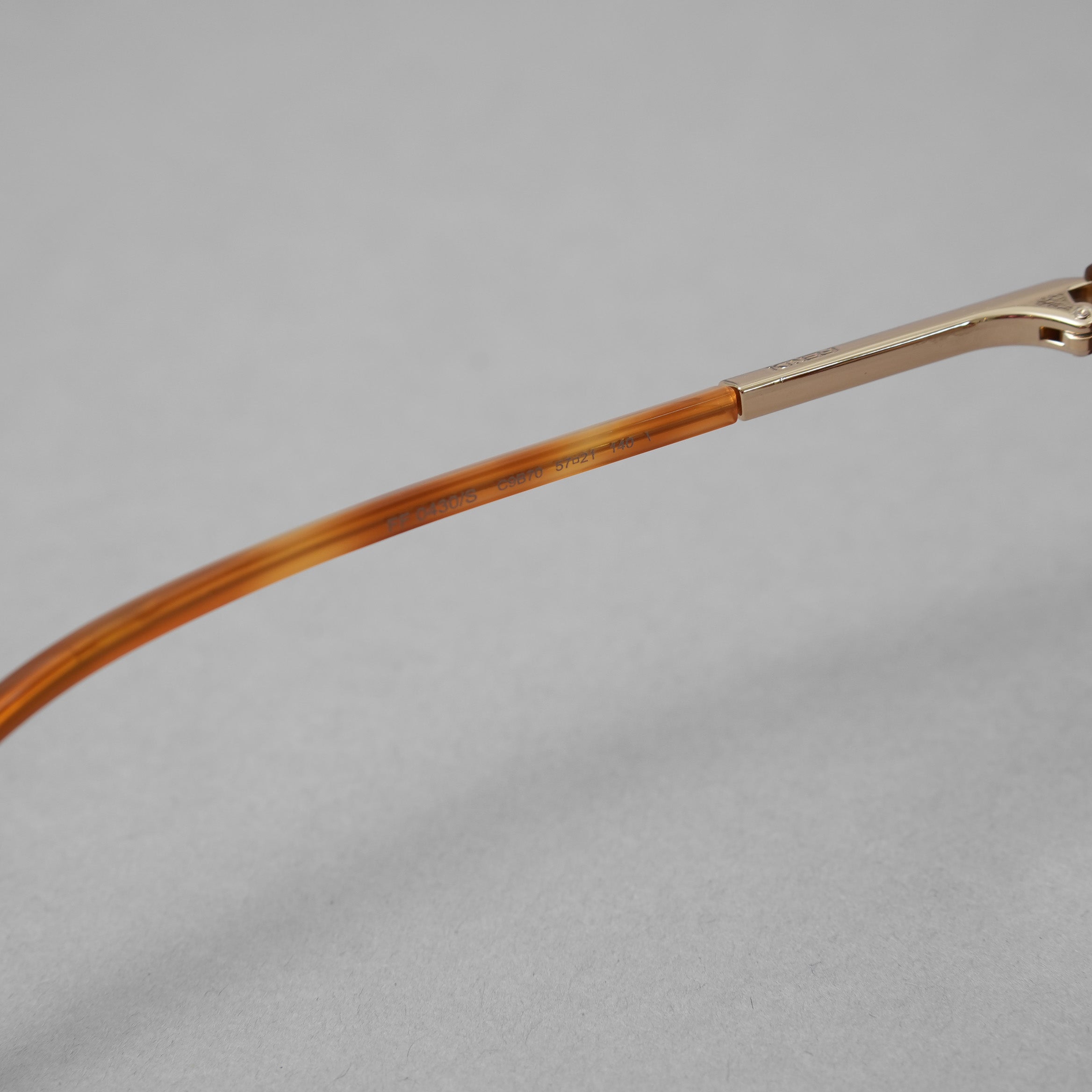 FENDI フェンディ / 21年 美品 Brown Round Sunglasses オーバーサイズラウンド サングラス アクセサリー / FF 0430S / BROWN レディース