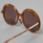 FENDI フェンディ / 21年 美品 Brown Round Sunglasses オーバーサイズラウンド サングラス アクセサリー / FF 0430S / BROWN レディース