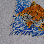 HERMES エルメス / 美品 カレ Tシャツ  Guepards（ゲパール / チーター） コットンジャージー製 大判スカーフ アクセサリー / LIGHT GRAY レディース 352179-izm