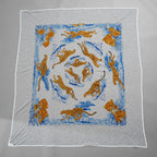 HERMES エルメス / 美品 カレ Tシャツ  Guepards（ゲパール / チーター） コットンジャージー製 大判スカーフ アクセサリー / LIGHT GRAY レディース 352179-izm