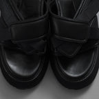 JULIUS ユリウス / 24AW Coated Goat Suede Velcro Sandal コーテッド ゴート スエード ベルクロ  レザーサンダル シューズ / 867FWM1-L / size 1 (BLACK)  352181-in-ue