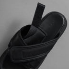 JULIUS ユリウス / 24AW Coated Goat Suede Velcro Sandal コーテッド ゴート スエード ベルクロ  レザーサンダル シューズ / 867FWM1-L / size 1 (BLACK)  352181-in-ue