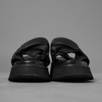 JULIUS ユリウス / 24AW Coated Goat Suede Velcro Sandal コーテッド ゴート スエード ベルクロ  レザーサンダル シューズ / 867FWM1-L / size 1 (BLACK)  352181-in-ue