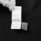 Yohji Yamamoto POUR HOMME ヨウジヤマモト プールオム / 美品 25AW CELLULOSE LAWN NOTCHED SHIRT セルロースローン ノッチドシャツ 長袖シャツ / HM-B04-200 / size 2 (BLACK)