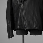 ISAMU KATAYAMA BACKLASH イサムカタヤマバックラッシュ / 25AW 美品 メンセレ別注 Monochrome luxury steer double riders jacket ルーズフィット ライダース アウター / ME2078-06 / size L (BLACK) 352191-in-ue