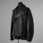 ISAMU KATAYAMA BACKLASH イサムカタヤマバックラッシュ / 25AW 美品 メンセレ別注 Monochrome luxury steer double riders jacket ルーズフィット ライダース アウター / ME2078-06 / size L (BLACK) 352191-in-ue