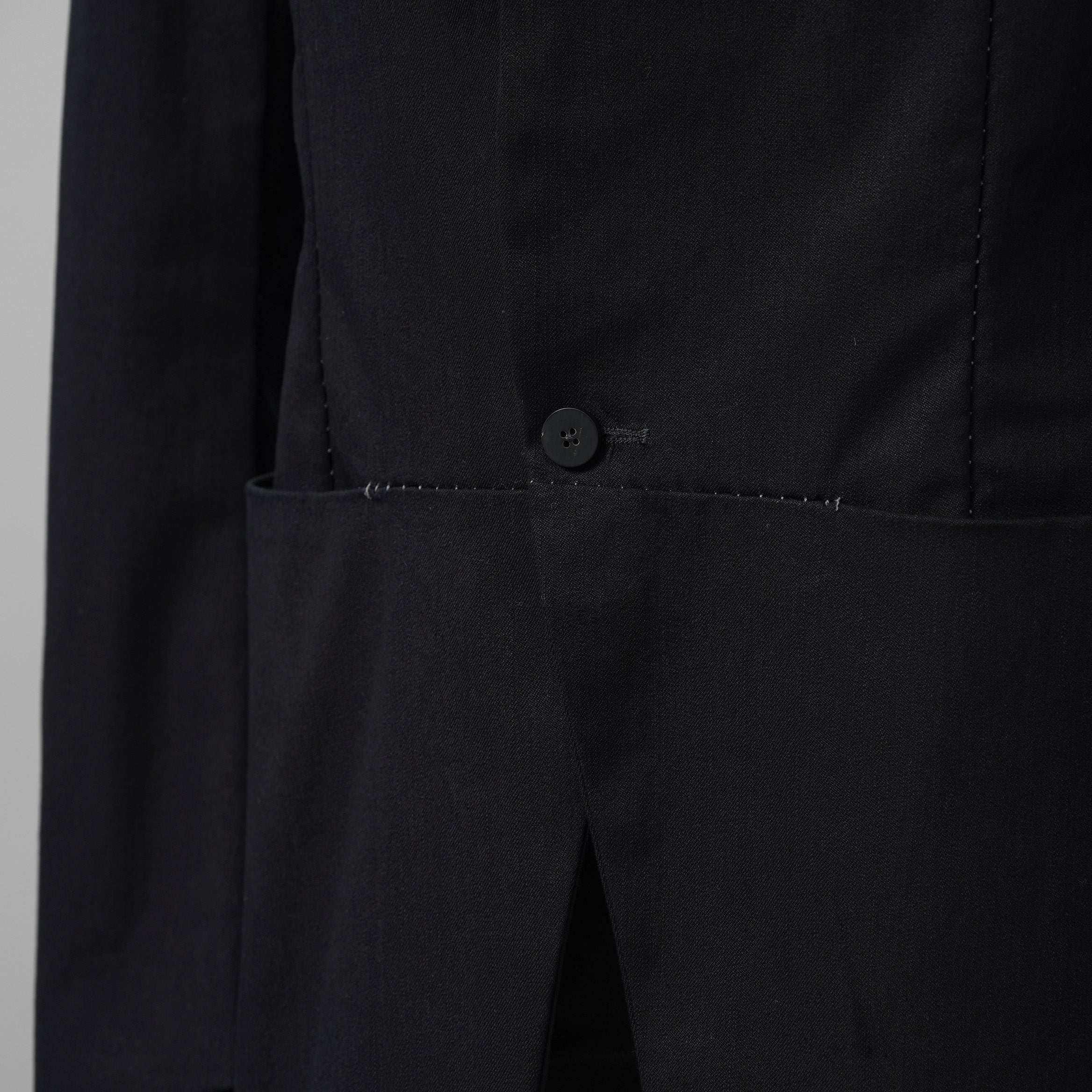 incarnation インカネーション / 美品 24SS Stretch Denim Overlocked 1B Jacket オーバーロック ステッチ ジャケット / 81-170 / size S (DARK NAVY)
