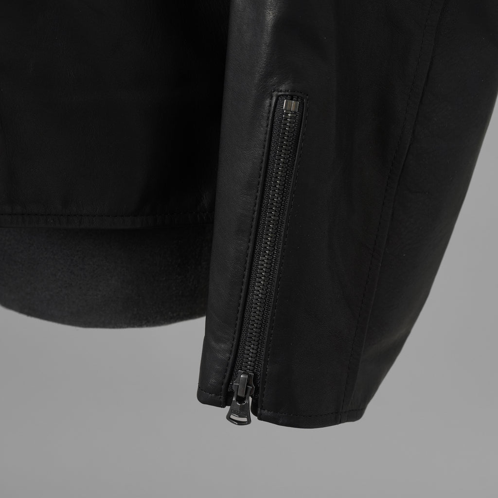 ISAMU KATAYAMA BACKLASH イサムカタヤマバックラッシュ / 25AW 美品 メンセレ別注 Monochrome luxury steer double riders jacket ルーズフィット ライダース アウター / ME2078-06 / size L (BLACK) 352191-in-ue