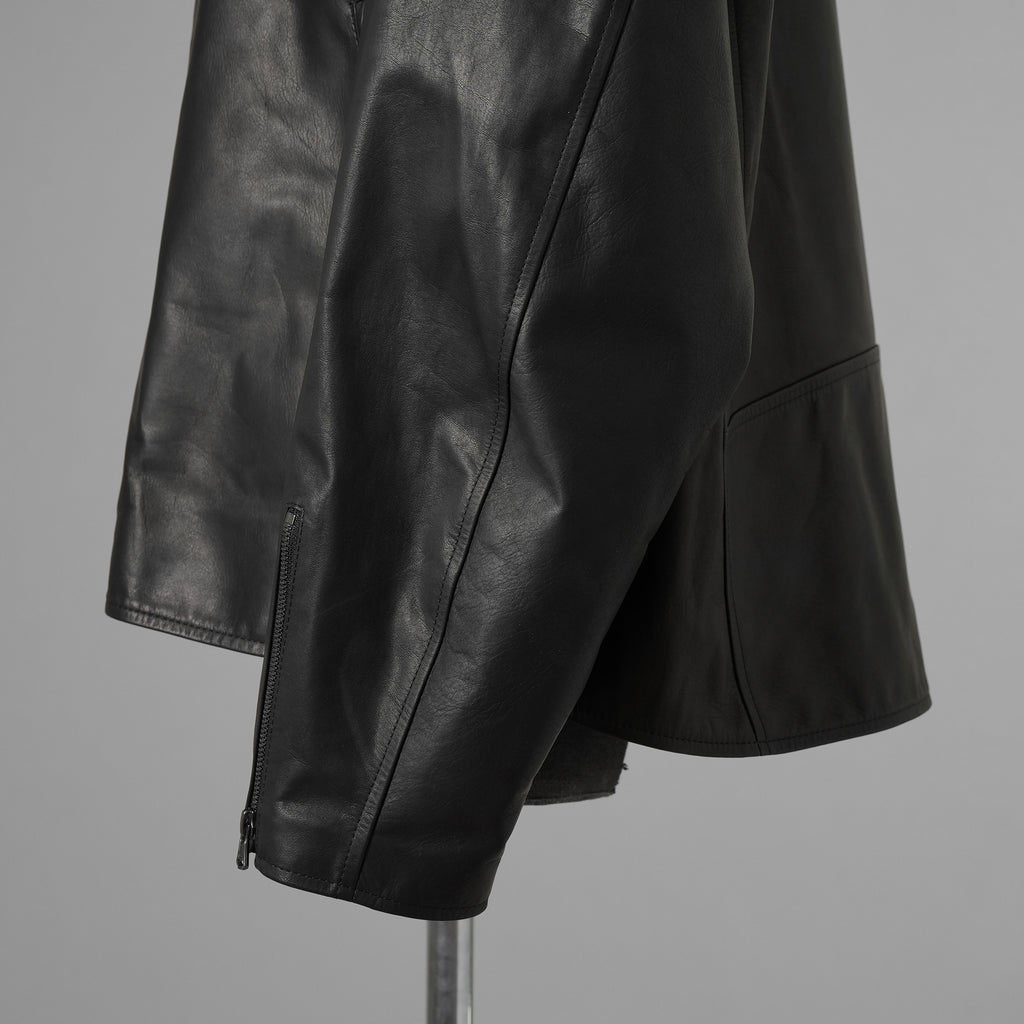 ISAMU KATAYAMA BACKLASH イサムカタヤマバックラッシュ / 25AW 美品 メンセレ別注 Monochrome luxury steer double riders jacket ルーズフィット ライダース アウター / ME2078-06 / size L (BLACK) 352191-in-ue
