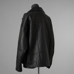 ISAMU KATAYAMA BACKLASH イサムカタヤマバックラッシュ / 25AW 美品 メンセレ別注 Monochrome luxury steer double riders jacket ルーズフィット ライダース アウター / ME2078-06 / size L (BLACK) 352191-in-ue