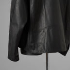 ISAMU KATAYAMA BACKLASH イサムカタヤマバックラッシュ / 25AW 美品 メンセレ別注 Monochrome luxury steer double riders jacket ルーズフィット ライダース アウター / ME2078-06 / size L (BLACK) 352191-in-ue
