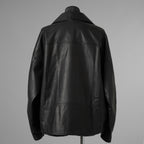 ISAMU KATAYAMA BACKLASH イサムカタヤマバックラッシュ / 25AW 美品 メンセレ別注 Monochrome luxury steer double riders jacket ルーズフィット ライダース アウター / ME2078-06 / size L (BLACK) 352191-in-ue