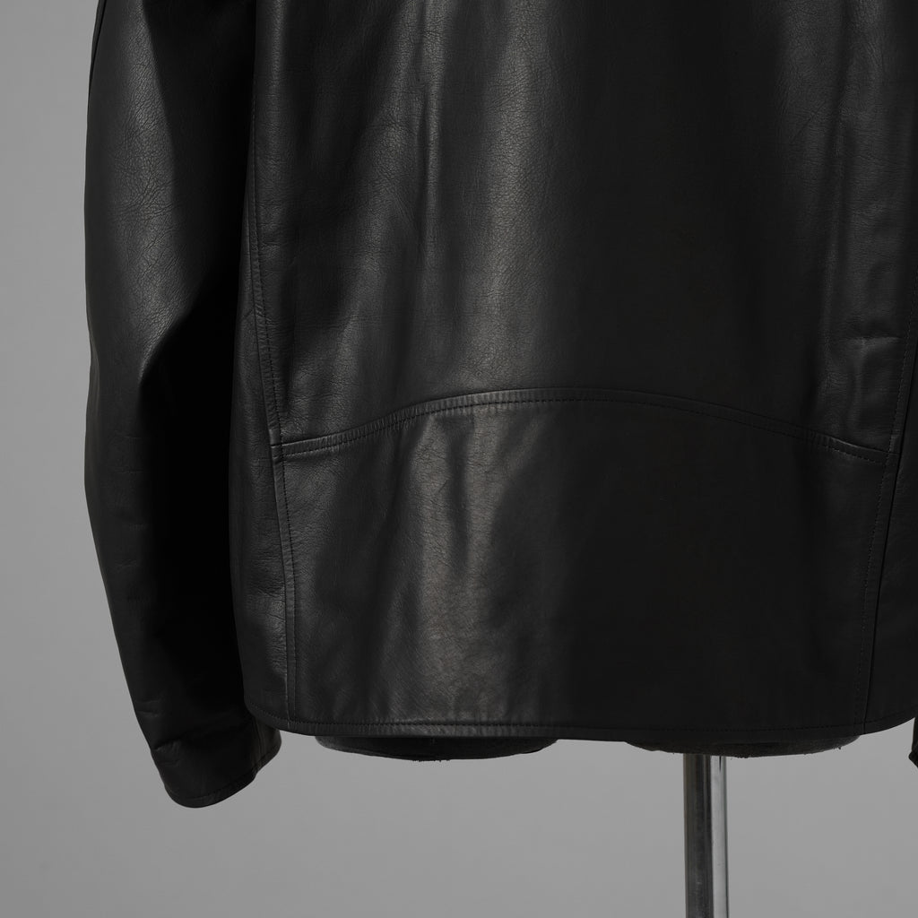 ISAMU KATAYAMA BACKLASH イサムカタヤマバックラッシュ / 25AW 美品 メンセレ別注 Monochrome luxury steer double riders jacket ルーズフィット ライダース アウター / ME2078-06 / size L (BLACK) 352191-in-ue