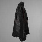 ISAMU KATAYAMA BACKLASH イサムカタヤマバックラッシュ / 25AW 美品 メンセレ別注 Monochrome luxury steer double riders jacket ルーズフィット ライダース アウター / ME2078-06 / size L (BLACK) 352191-in-ue