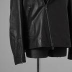 ISAMU KATAYAMA BACKLASH イサムカタヤマバックラッシュ / 25AW 美品 メンセレ別注 Monochrome luxury steer double riders jacket ルーズフィット ライダース アウター / ME2078-06 / size L (BLACK) 352191-in-ue