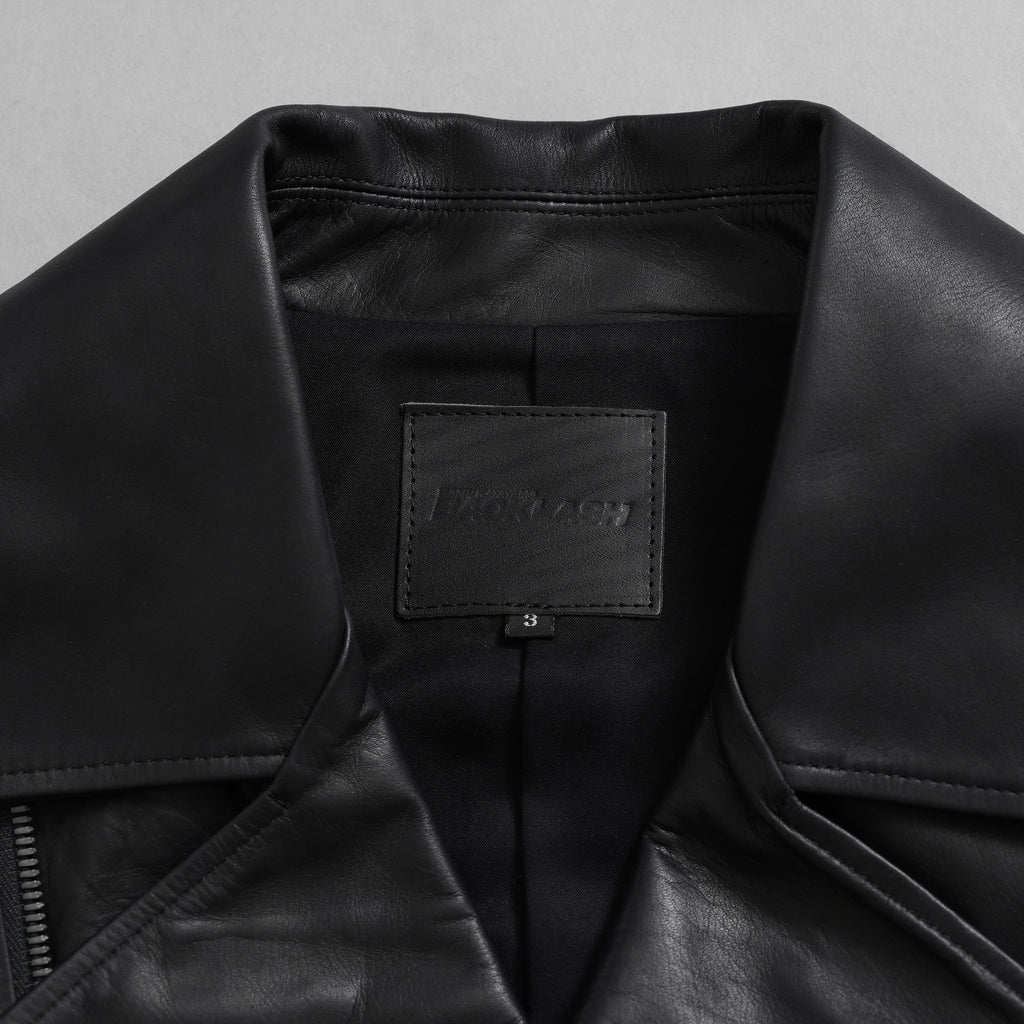ISAMU KATAYAMA BACKLASH イサムカタヤマバックラッシュ / 25AW 美品 メンセレ別注 Monochrome luxury steer double riders jacket ルーズフィット ライダース アウター / ME2078-06 / size L (BLACK) 352191-in-ue