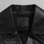ISAMU KATAYAMA BACKLASH イサムカタヤマバックラッシュ / 25AW 美品 メンセレ別注 Monochrome luxury steer double riders jacket ルーズフィット ライダース アウター / ME2078-06 / size L (BLACK) 352191-in-ue