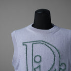 Christian Dior クリスチャン ディオール / 23SS 美品 ロゴノースリーブ ニット ベスト / 313M646AT503 / size M (ラベンダー)