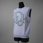 Christian Dior クリスチャン ディオール / 23SS 美品 ロゴノースリーブ ニット ベスト / 313M646AT503 / size M (ラベンダー)