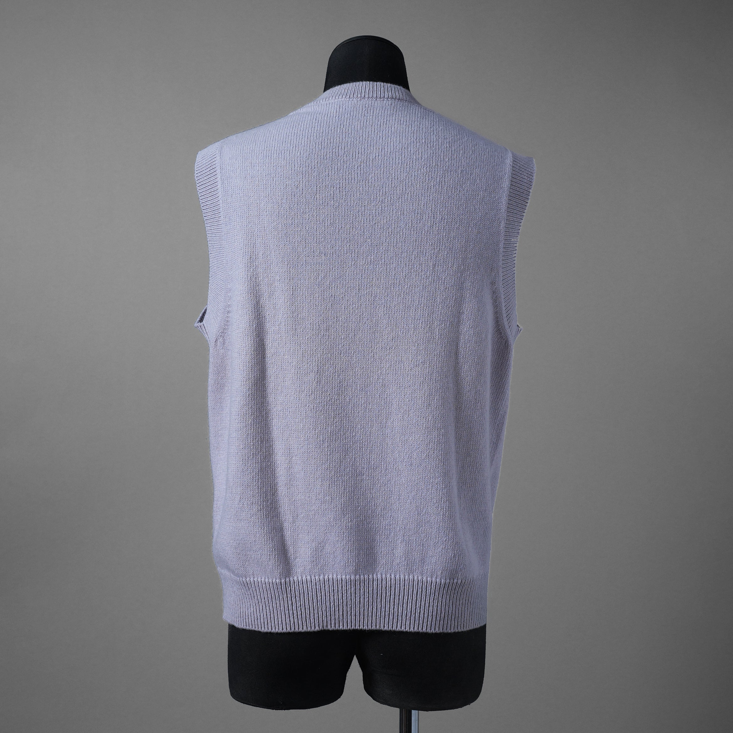 Christian Dior クリスチャン ディオール / 23SS 美品 ロゴノースリーブ ニット ベスト / 313M646AT503 / size M (ラベンダー)