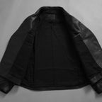 ISAMU KATAYAMA BACKLASH イサムカタヤマバックラッシュ / 25AW 美品 メンセレ別注 Monochrome luxury steer double riders jacket ルーズフィット ライダース アウター / ME2078-06 / size L (BLACK) 352191-in-ue