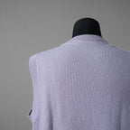 Christian Dior クリスチャン ディオール / 23SS 美品 ロゴノースリーブ ニット ベスト / 313M646AT503 / size M (ラベンダー)