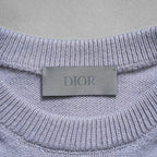 Christian Dior クリスチャン ディオール / 23SS 美品 ロゴノースリーブ ニット ベスト / 313M646AT503 / size M (ラベンダー)