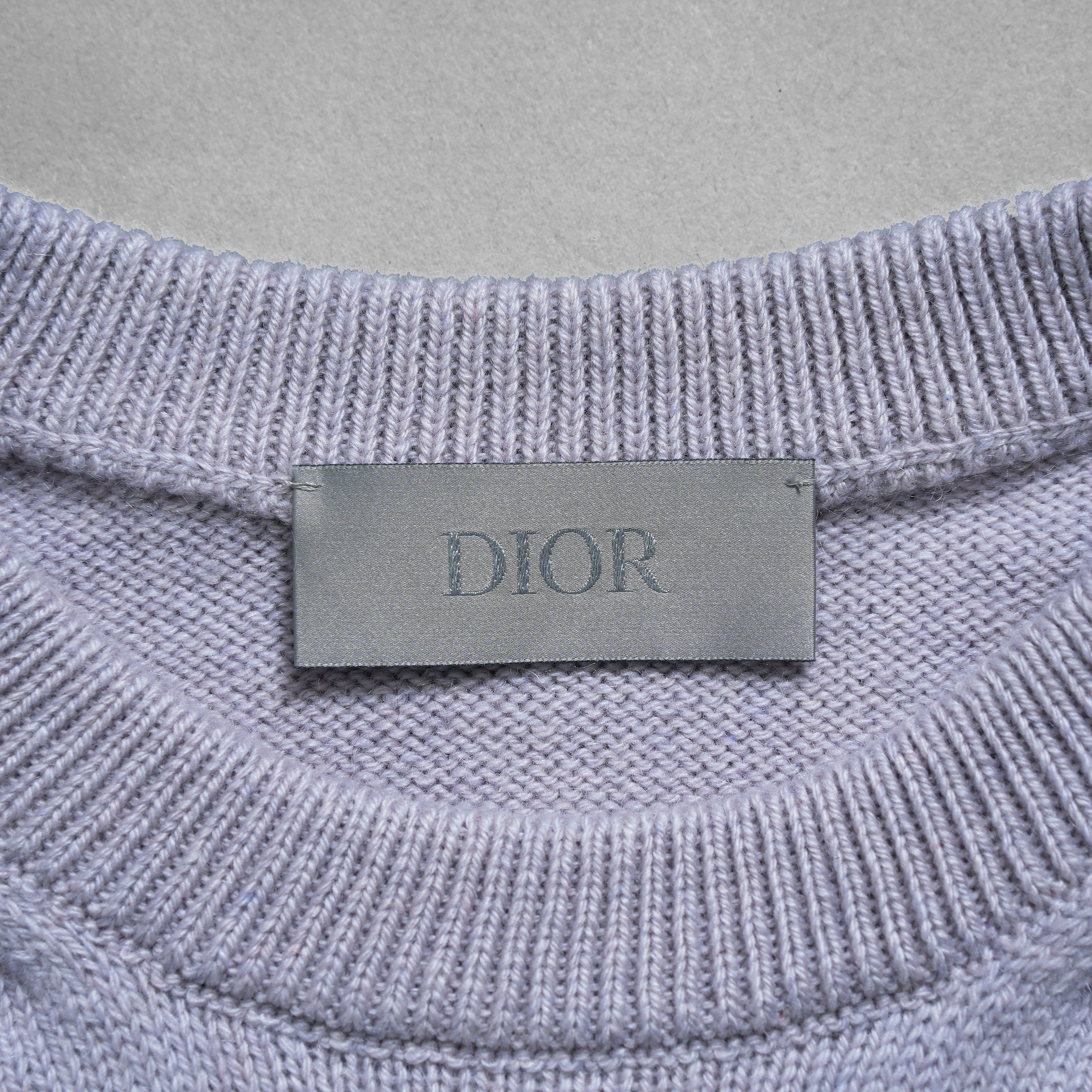 Christian Dior クリスチャン ディオール / 23SS 美品 ロゴノースリーブ ニット ベスト / 313M646AT503 / size M (ラベンダー)