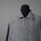 MYNE (現KAMIYA) / 23SS 美品  tweed coat オーバーサイズ ツイード ハーフコート / ジャケット / G10SH016 / size M (GRAY)