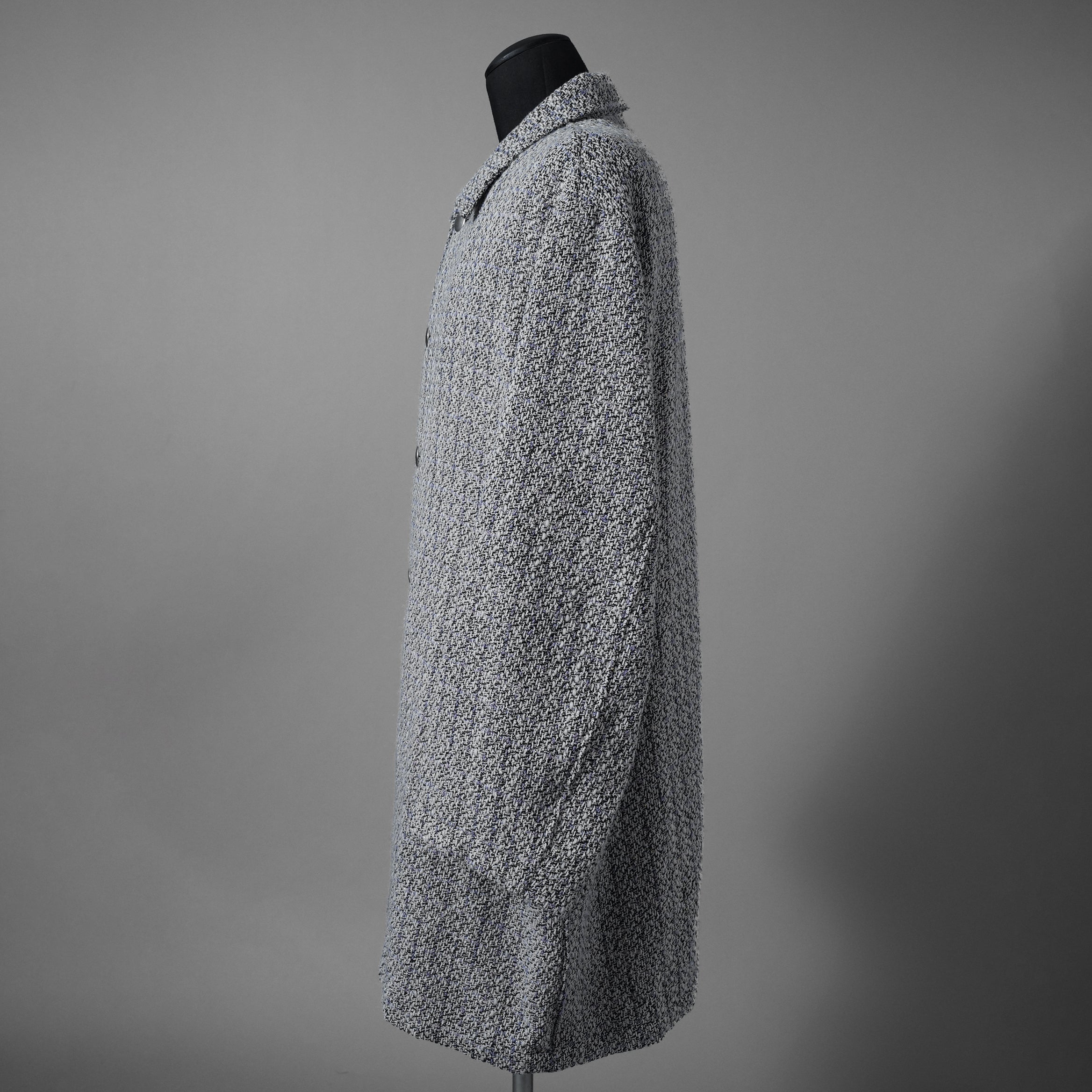 MYNE (現KAMIYA) / 23SS 美品  tweed coat オーバーサイズ ツイード ハーフコート / ジャケット / G10SH016 / size M (GRAY)