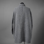 MYNE (現KAMIYA) / 23SS 美品  tweed coat オーバーサイズ ツイード ハーフコート / ジャケット / G10SH016 / size M (GRAY)