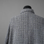 MYNE (現KAMIYA) / 23SS 美品  tweed coat オーバーサイズ ツイード ハーフコート / ジャケット / G10SH016 / size M (GRAY)