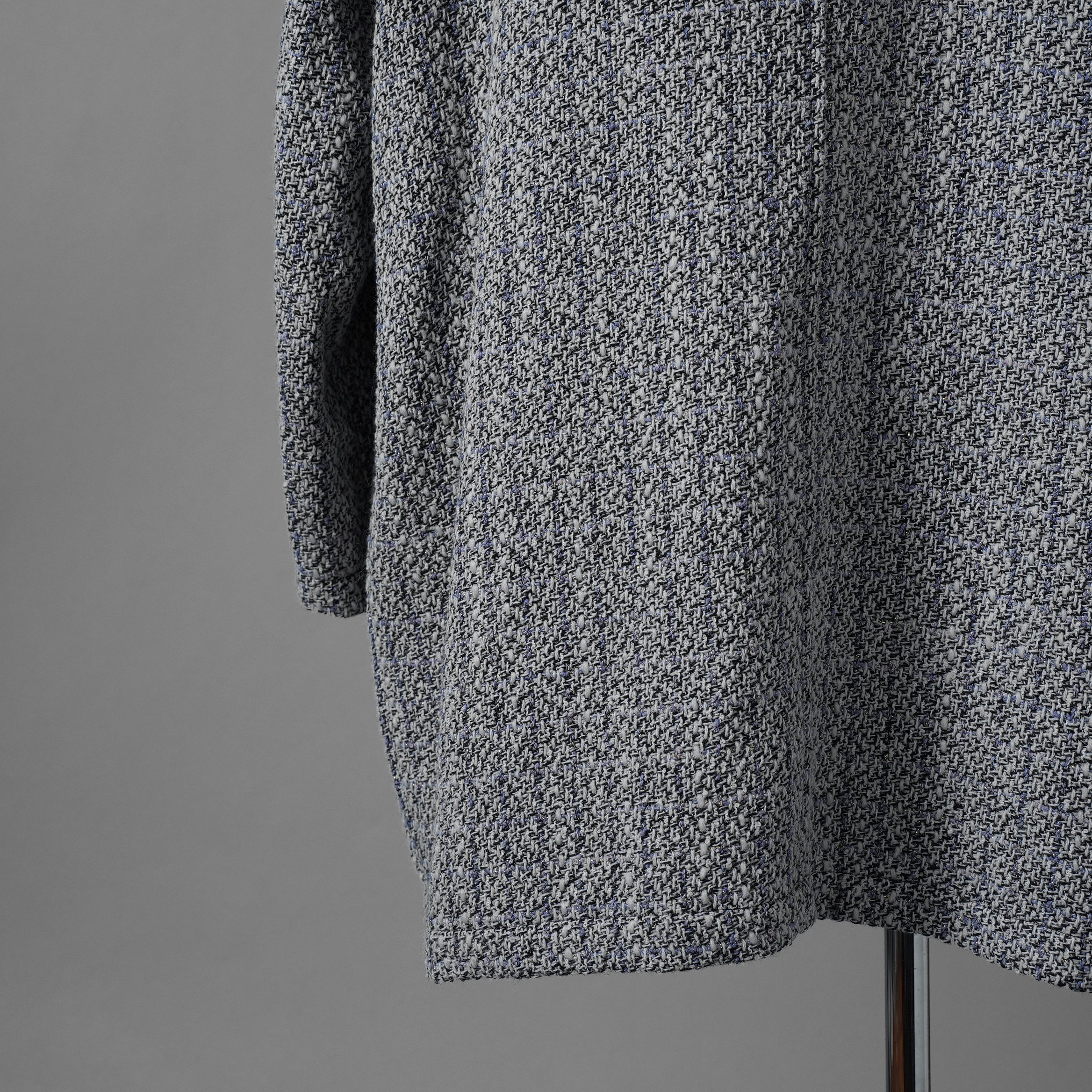 MYNE (現KAMIYA) / 23SS 美品  tweed coat オーバーサイズ ツイード ハーフコート / ジャケット / G10SH016 / size M (GRAY)