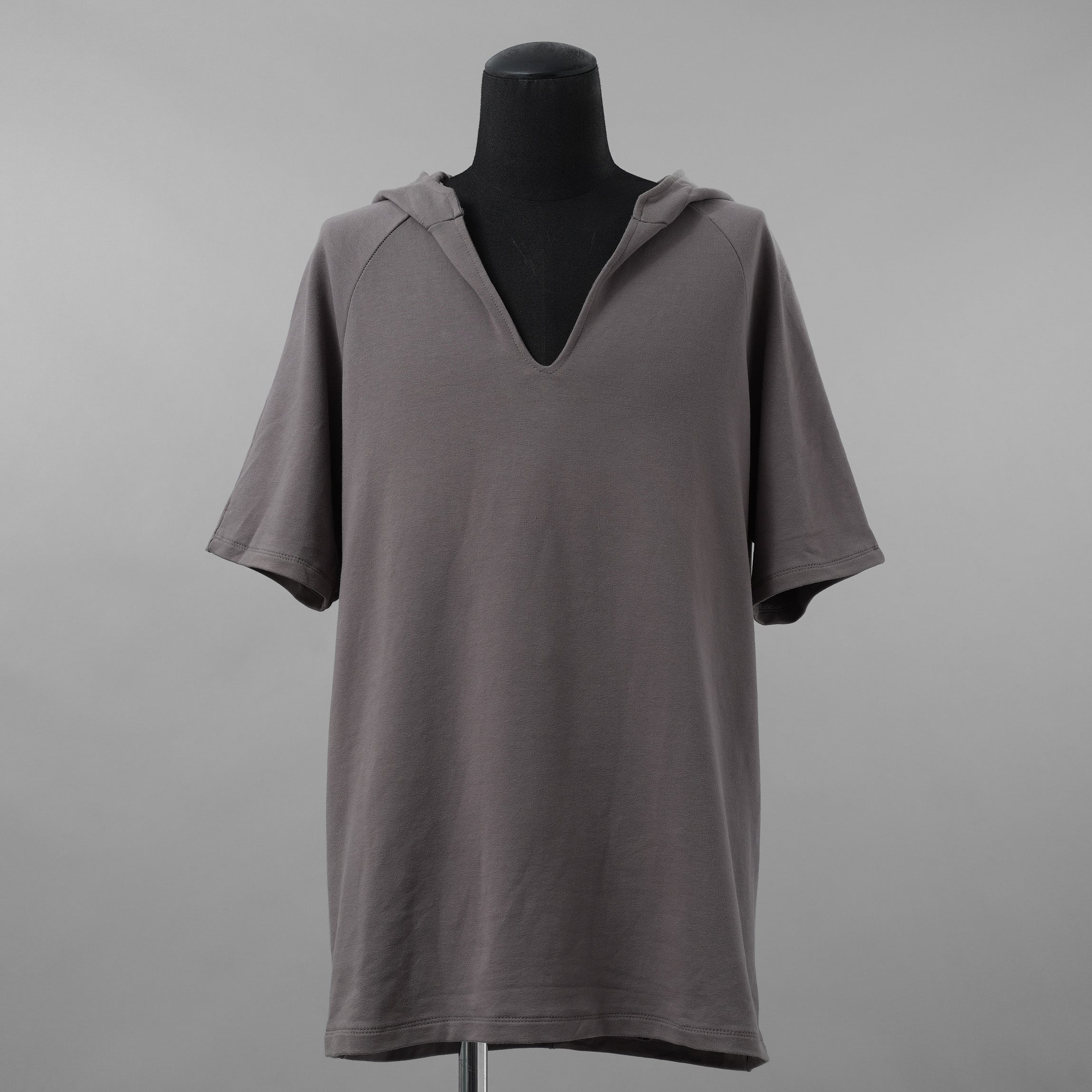 incarnation インカネーション / 美品 20SS CUT & SAWN CUT HOODED RAGLAN #2 SHORT SLEEVE 半袖Tシャツ / 32085-3400 / size M (GRAY)