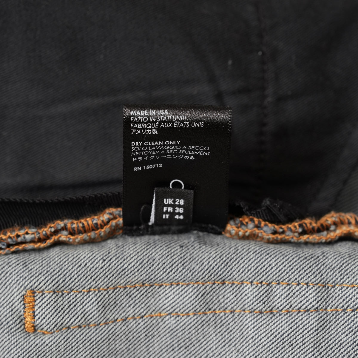AMIRI アミリ/ 美品 MX1 蛇腹 エムエックスワン クラシック レザーパッチ ジーンズ クラッシュ加工 スキニーデニム パンツ / size 28 (INDIGO) 352189-in-ue