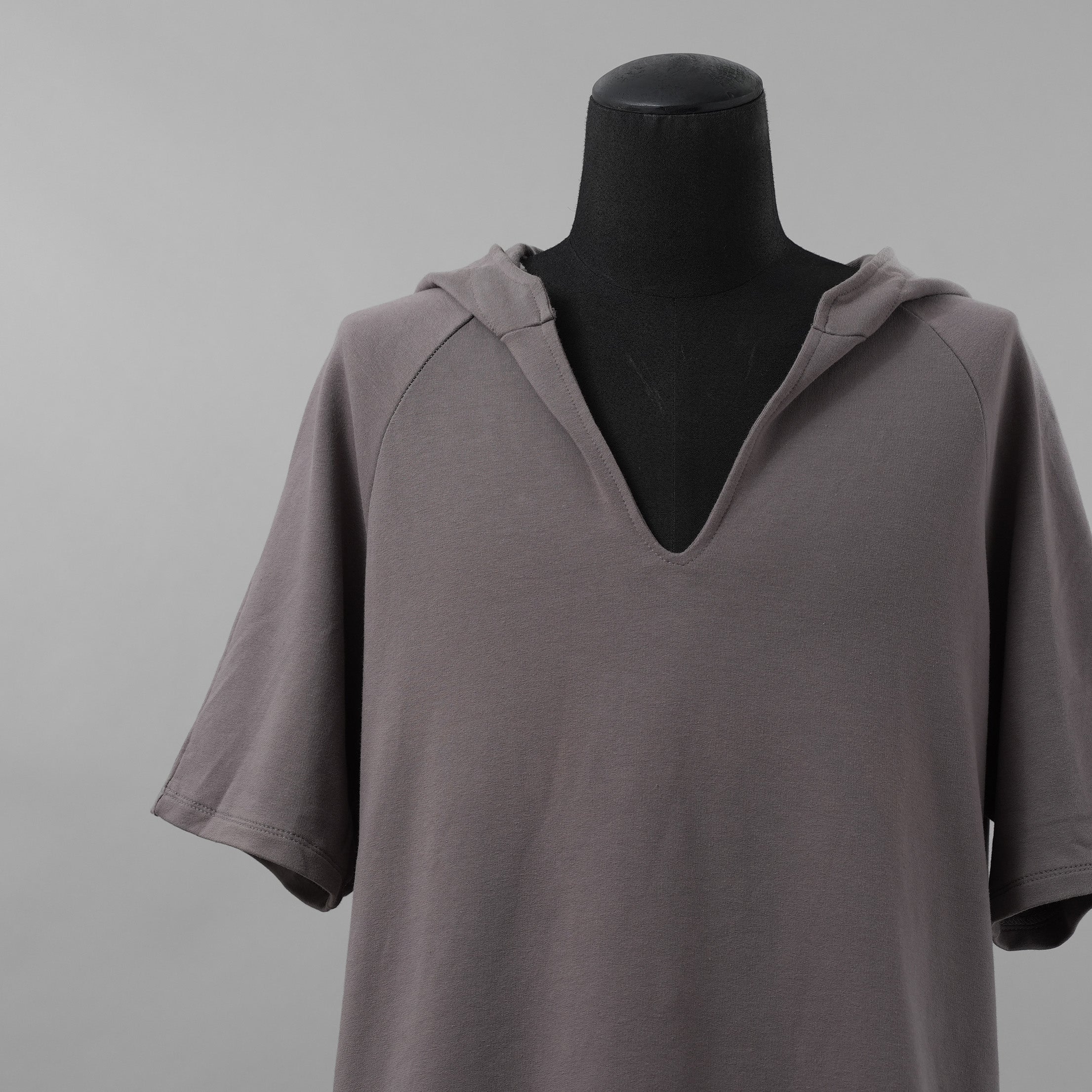 incarnation インカネーション / 美品 20SS CUT & SAWN CUT HOODED RAGLAN #2 SHORT SLEEVE 半袖Tシャツ / 32085-3400 / size M (GRAY)
