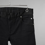 BALMAIN バルマン / 美品 18SS ロゴパッチ付き ストレッチコットン スキニーデニムパンツ / S8H9008T314B / size 27 (BLACK)  352188-in-ue