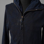 BORIS BIDJAN SABERI ボリスビジャンサベリ / 16SS 美品 ZIPPER2 OBJECT DYED / F0501M / ヴィニール コーティング パーカー / size S (NAVY)