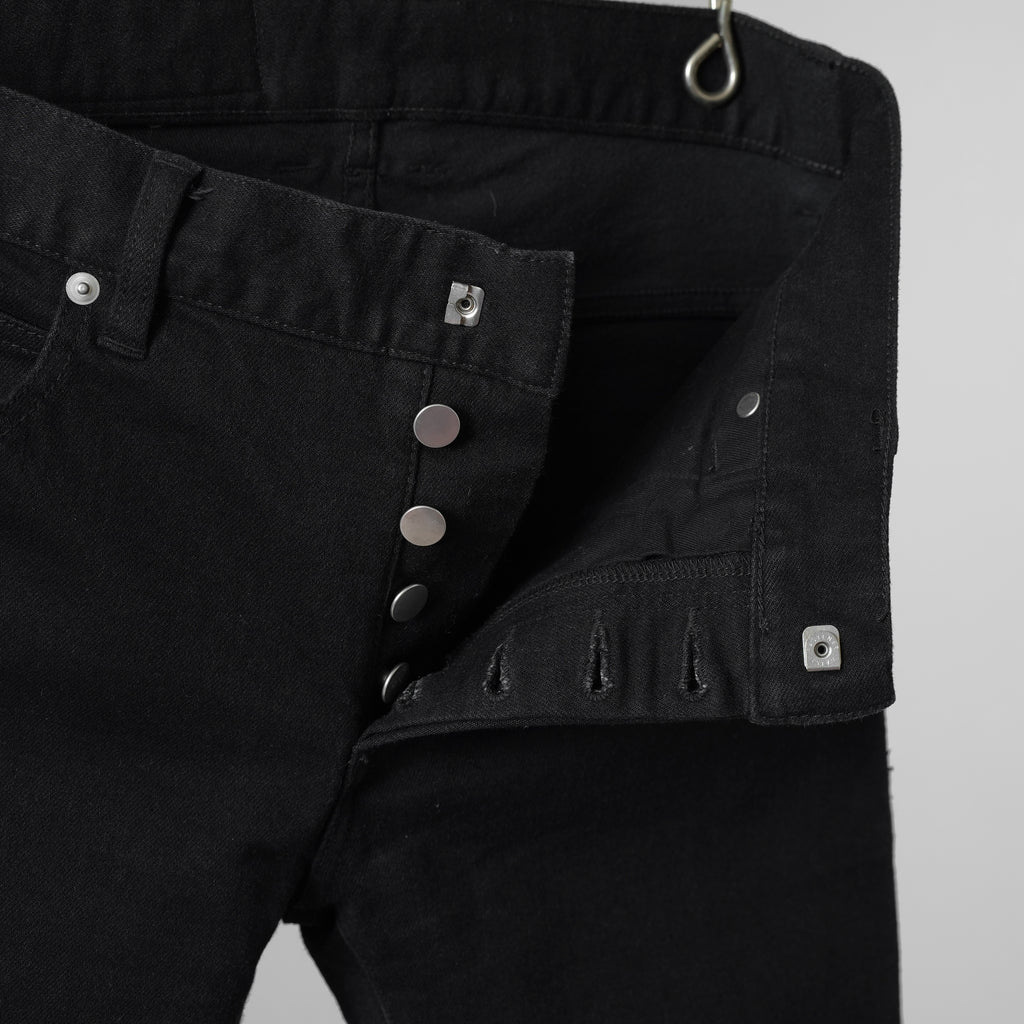BALMAIN バルマン / 美品 18SS ロゴパッチ付き ストレッチコットン スキニーデニムパンツ / S8H9008T314B / size 27 (BLACK)  352188-in-ue
