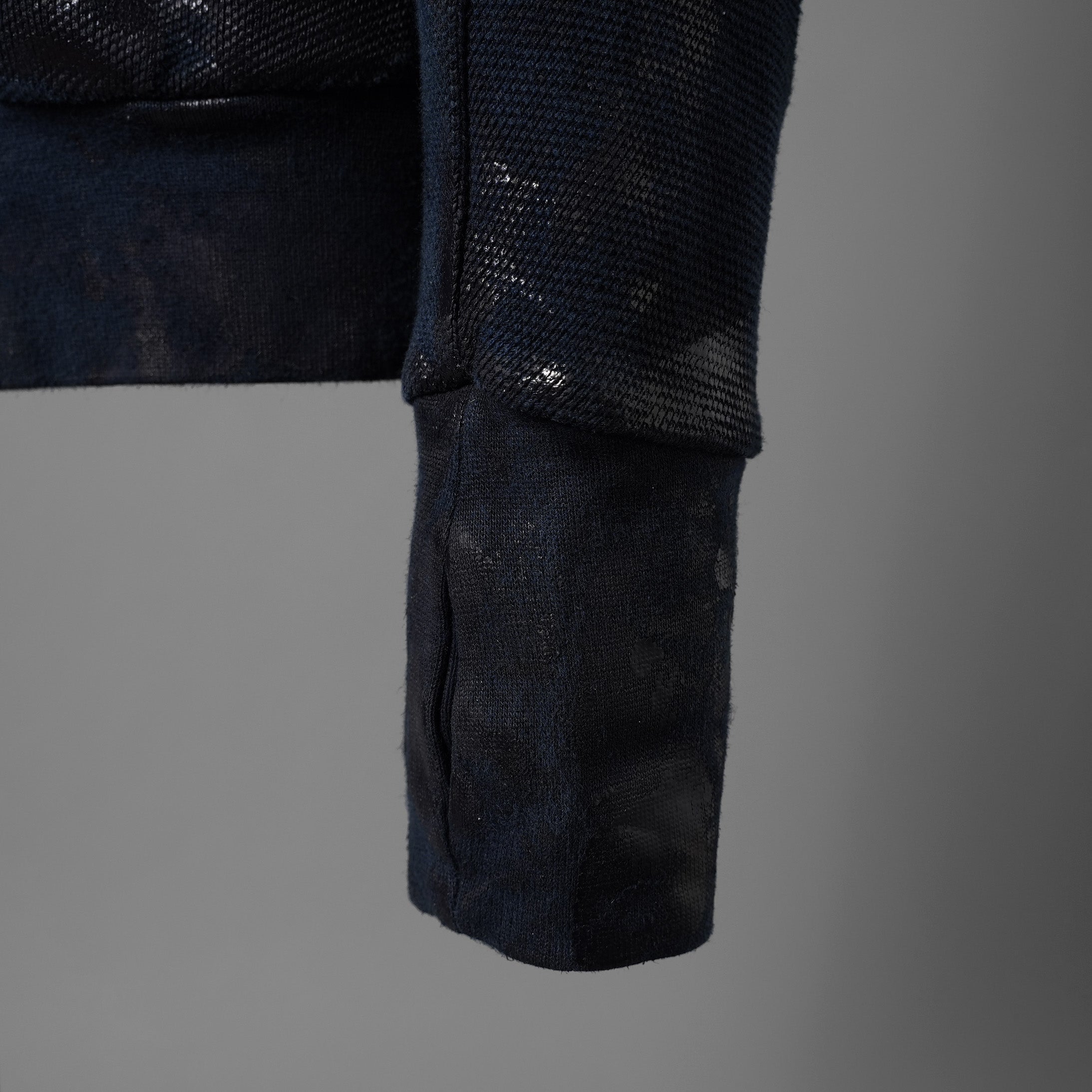 BORIS BIDJAN SABERI ボリスビジャンサベリ / 16SS 美品 ZIPPER2 OBJECT DYED / F0501M / ヴィニール コーティング パーカー / size S (NAVY)