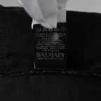 BALMAIN バルマン / 美品 18SS ロゴパッチ付き ストレッチコットン スキニーデニムパンツ / S8H9008T314B / size 27 (BLACK)  352188-in-ue