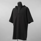 incarnation インカネーション / 美品 20SS CUT & SAWN CUT HOODED RAGLAN #2 SHORT SLEEVE 半袖Tシャツ / 32085-3400 / size L (BLACK)