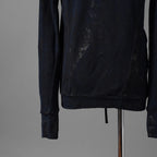 BORIS BIDJAN SABERI ボリスビジャンサベリ / 16SS 美品 ZIPPER2 OBJECT DYED / F0501M / ヴィニール コーティング パーカー / size S (NAVY)