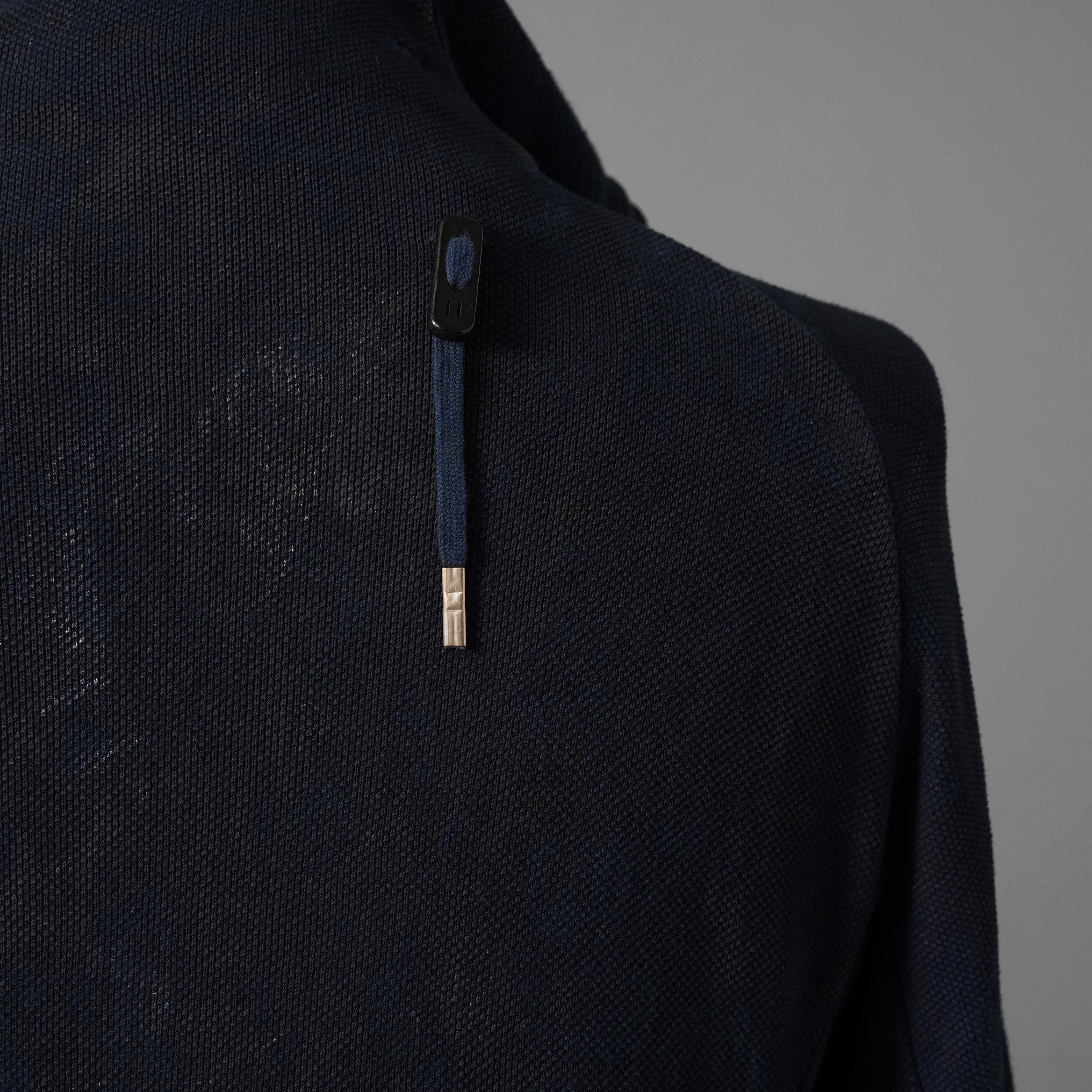 BORIS BIDJAN SABERI ボリスビジャンサベリ / 16SS 美品 ZIPPER2 OBJECT DYED / F0501M / ヴィニール コーティング パーカー / size S (NAVY)