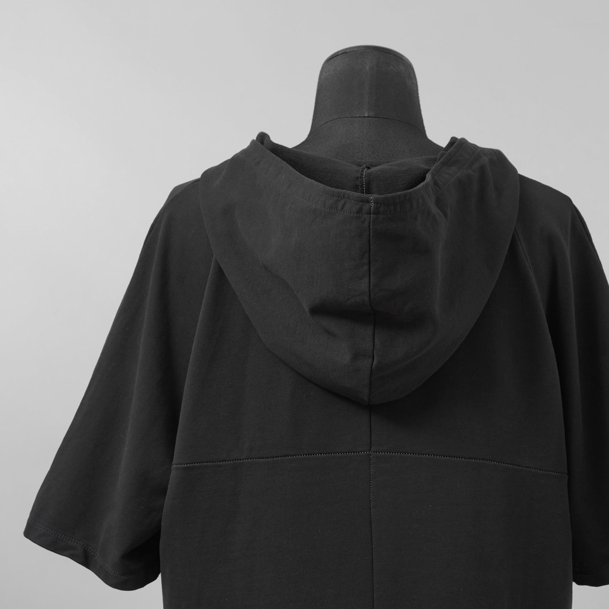 incarnation インカネーション / 美品 20SS CUT & SAWN CUT HOODED RAGLAN #2 SHORT SLEEVE 半袖Tシャツ / 32085-3400 / size L (BLACK)
